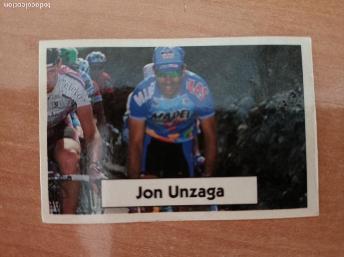 Coleccionismo cromos antiguos: jon unzaga, la vuelta ciclista, bimbo - Foto 1