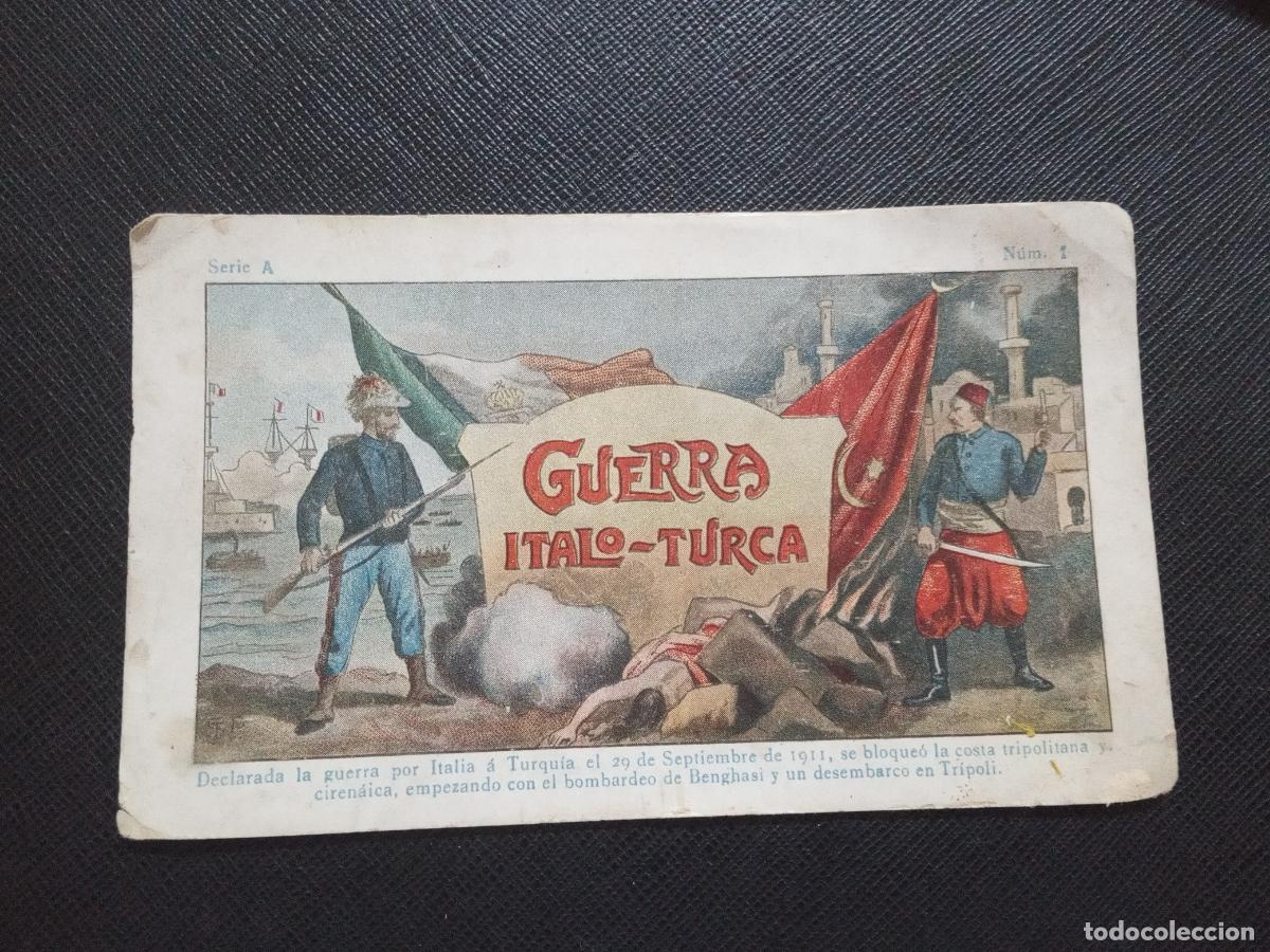Colecionismo Cromos antigos: 1 GUERRA ITALO TURCA CROMO CHOCOLATES JUNCOSA - CC9 SB4