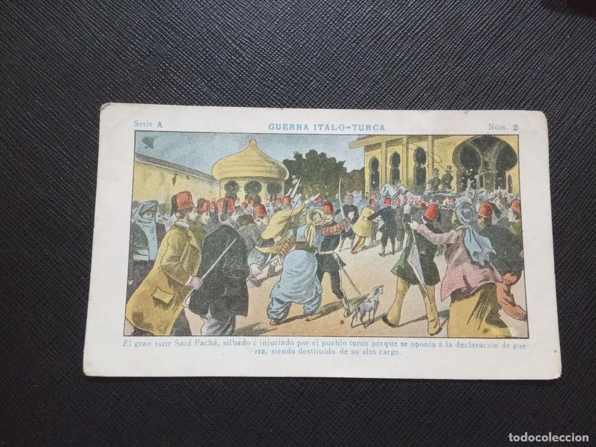 Colecionismo Cromos antigos: 2 GUERRA ITALO TURCA CROMO CHOCOLATES JUNCOSA - CC9 SB4