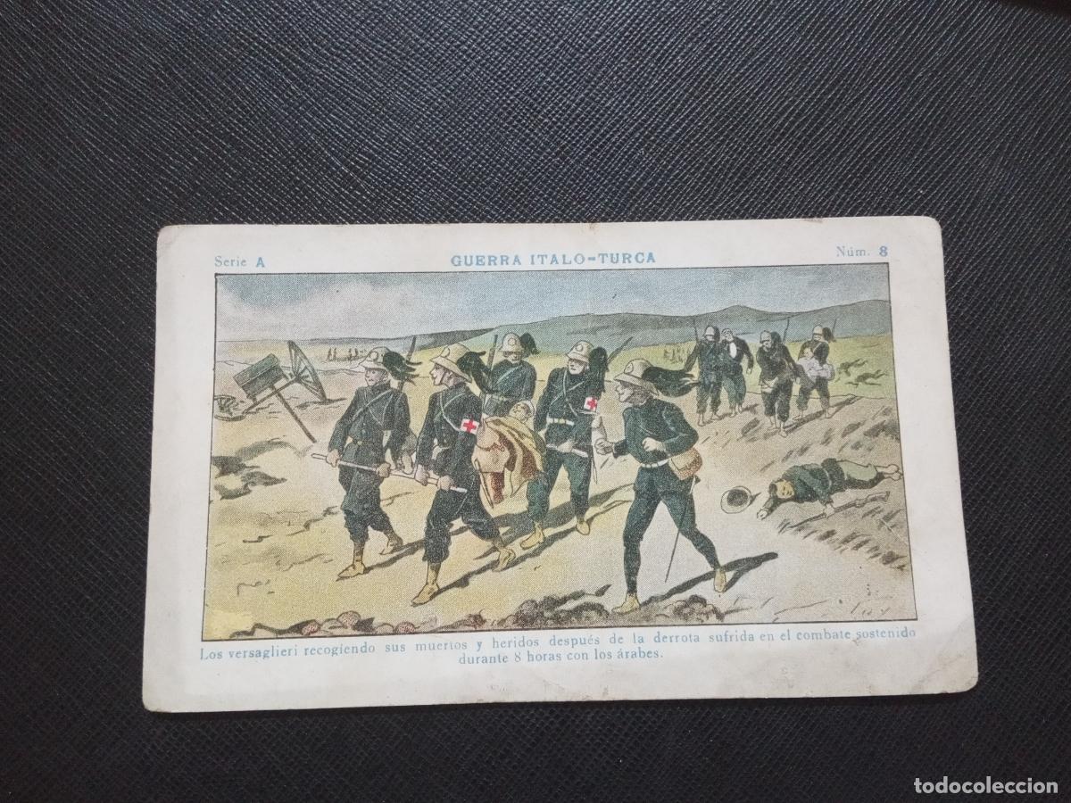 Colecionismo Cromos antigos: 8 GUERRA ITALO TURCA CROMO CHOCOLATES JUNCOSA - CC9 SB4