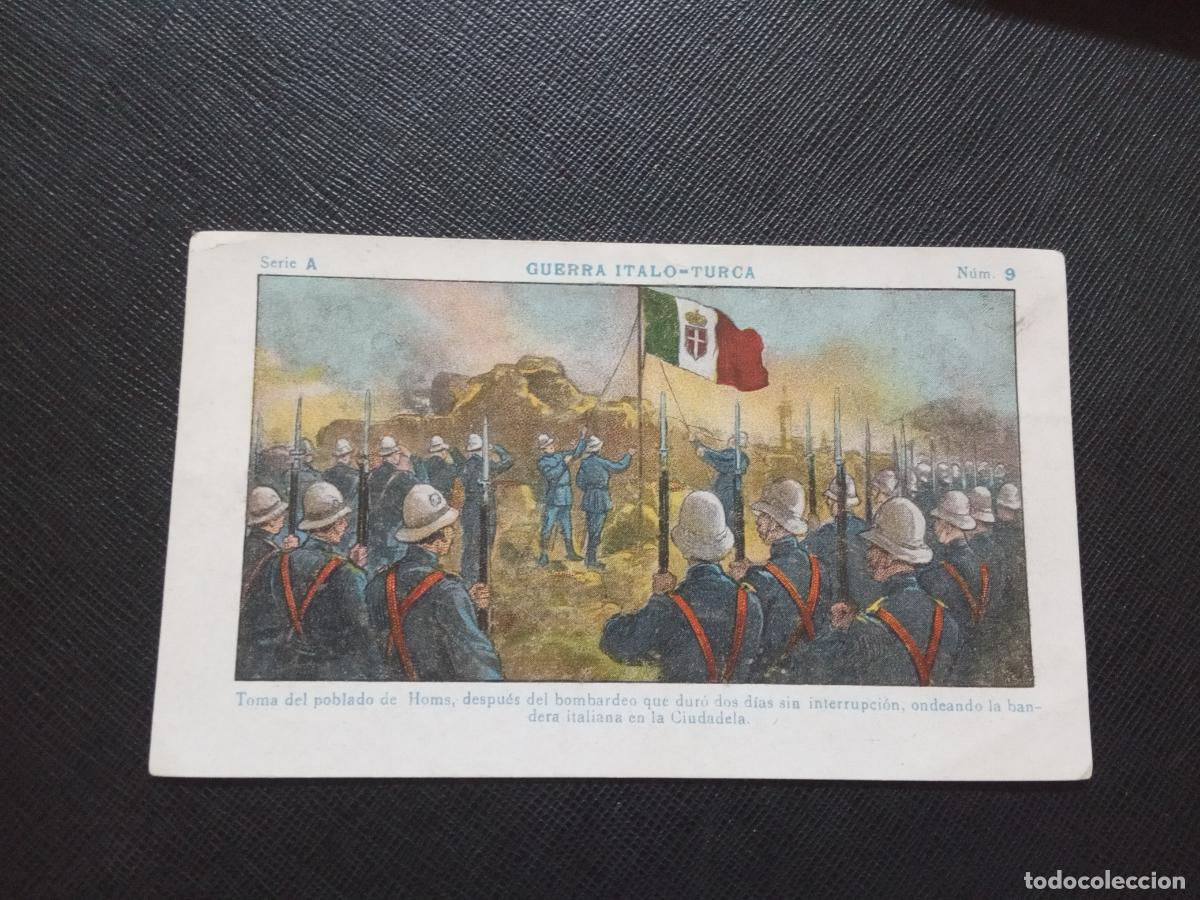 Colecionismo Cromos antigos: 9 GUERRA ITALO TURCA CROMO CHOCOLATES JUNCOSA - CC9 SB4