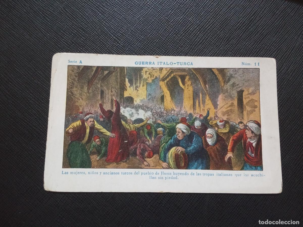 Collectionnisme Cartes &agrave; collectionner anciennes: 11 GUERRA ITALO TURCA CROMO CHOCOLATES JUNCOSA - CC9 SB4