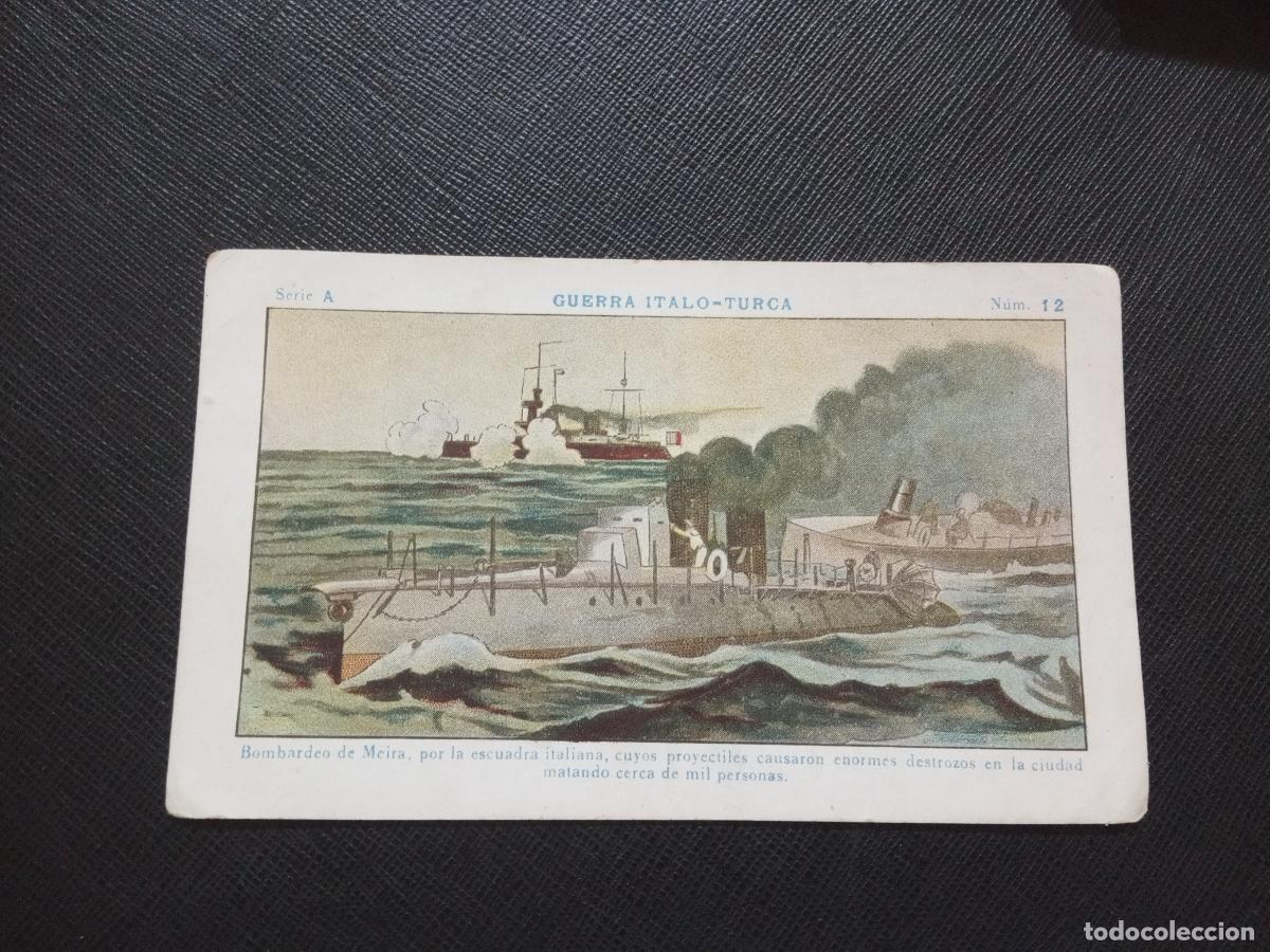 Collectionnisme Cartes &agrave; collectionner anciennes: 12 GUERRA ITALO TURCA CROMO CHOCOLATES JUNCOSA - CC9 SB4