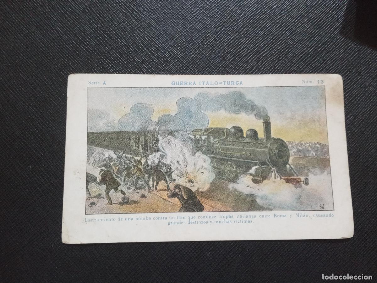 Collectionnisme Cartes &agrave; collectionner anciennes: 13 GUERRA ITALO TURCA CROMO CHOCOLATES JUNCOSA - CC9 SB4