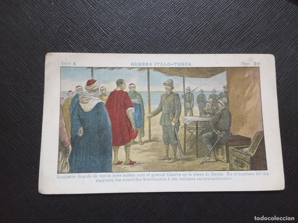 Collectionnisme Cartes &agrave; collectionner anciennes: 20 GUERRA ITALO TURCA CROMO CHOCOLATES JUNCOSA - CC9 SB4