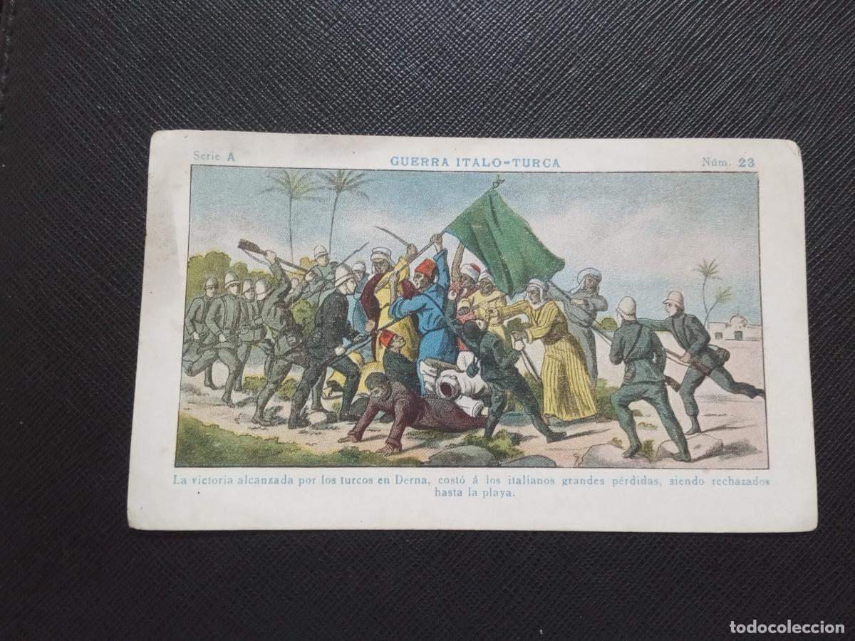 Collectionnisme Cartes &agrave; collectionner anciennes: 23 GUERRA ITALO TURCA CROMO CHOCOLATES JUNCOSA - CC9 SB4