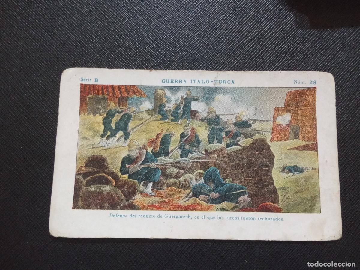 Collectionnisme Cartes &agrave; collectionner anciennes: 28 GUERRA ITALO TURCA CROMO CHOCOLATES JUNCOSA - CC9 SB4