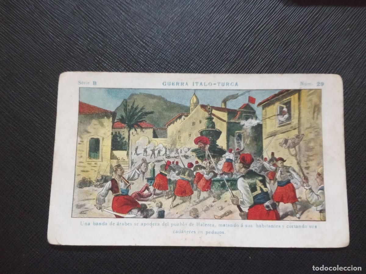 Collectionnisme Cartes &agrave; collectionner anciennes: 29 GUERRA ITALO TURCA CROMO CHOCOLATES JUNCOSA - CC9 SB4