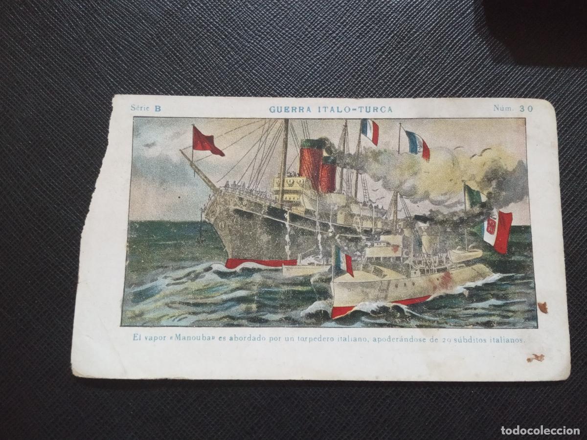 Collectionnisme Cartes &agrave; collectionner anciennes: 30 GUERRA ITALO TURCA CROMO CHOCOLATES JUNCOSA - CC9 SB4