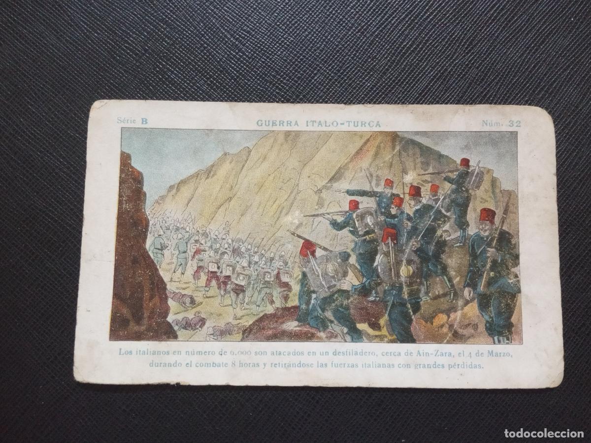 Collectionnisme Cartes &agrave; collectionner anciennes: 32 GUERRA ITALO TURCA CROMO CHOCOLATES JUNCOSA - CC9 SB4