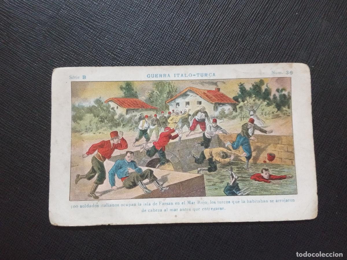 Collectionnisme Cartes &agrave; collectionner anciennes: 36 GUERRA ITALO TURCA CROMO CHOCOLATES JUNCOSA - CC9 SB4