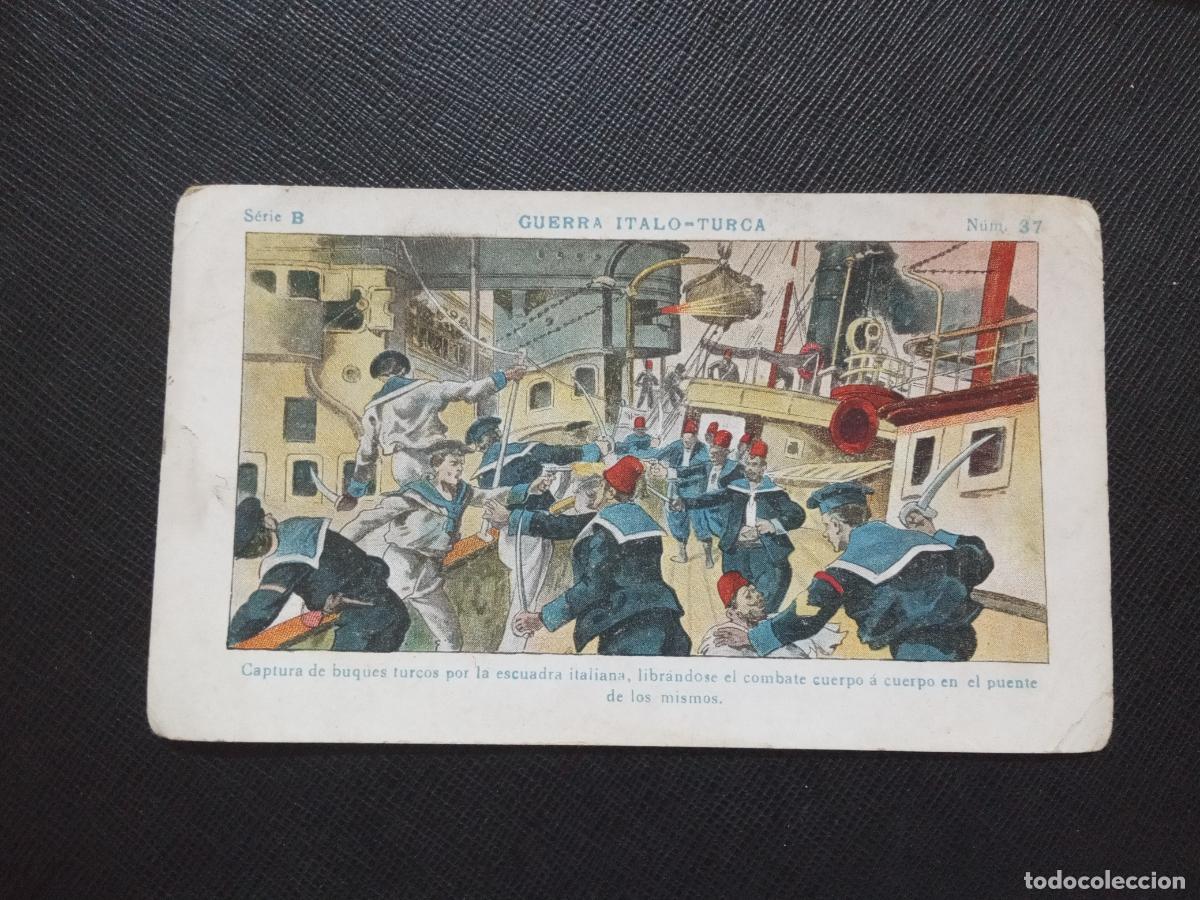 Collectionnisme Cartes &agrave; collectionner anciennes: 37 GUERRA ITALO TURCA CROMO CHOCOLATES JUNCOSA - CC9 SB4