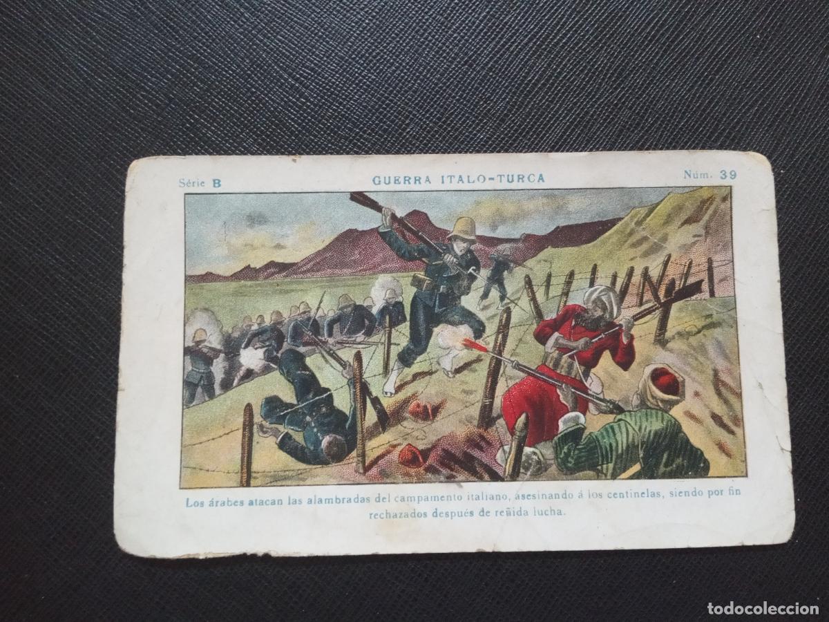 Collectionnisme Cartes &agrave; collectionner anciennes: 39 GUERRA ITALO TURCA CROMO CHOCOLATES JUNCOSA - CC9 SB4