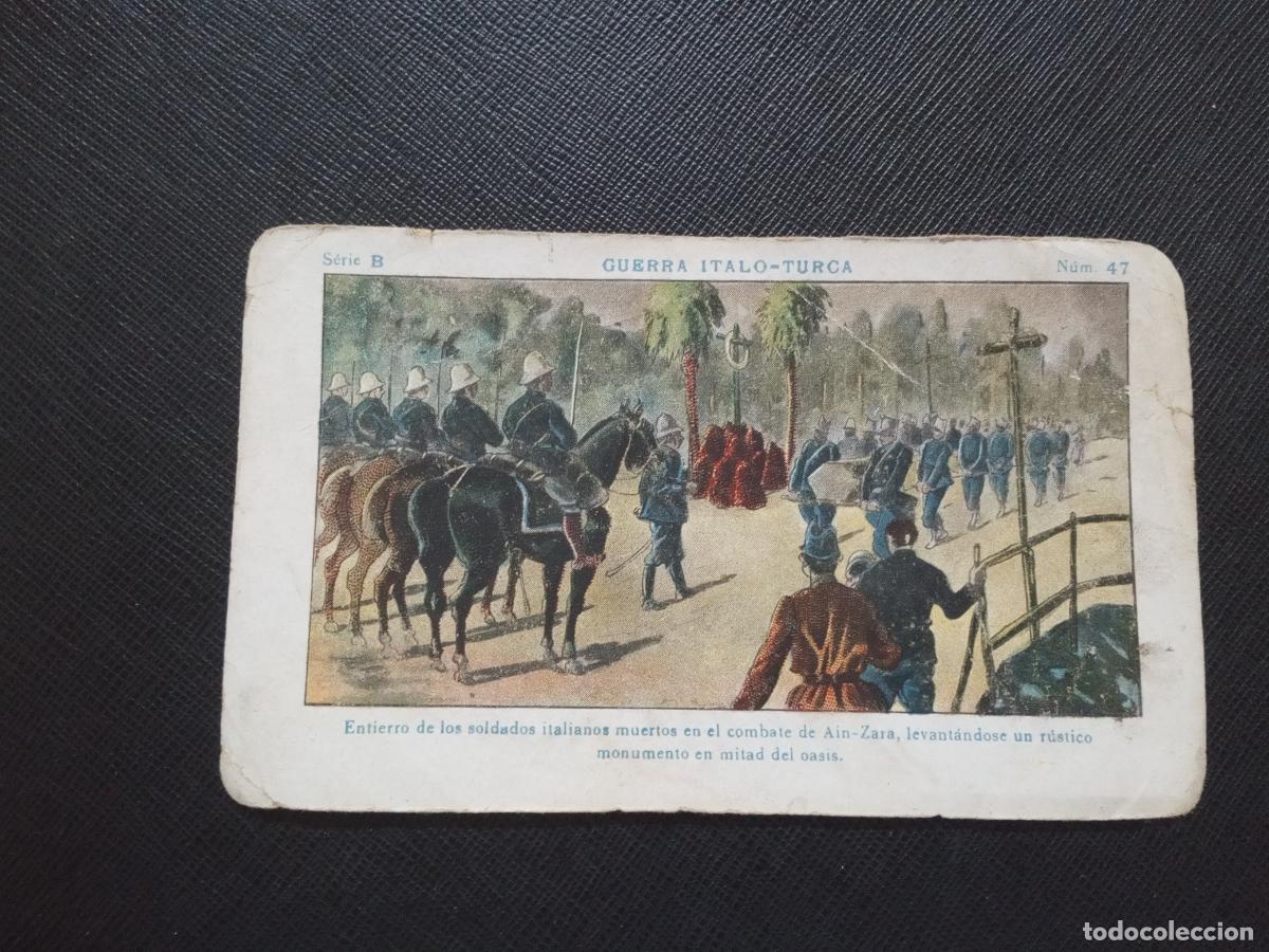 Collectionnisme Cartes &agrave; collectionner anciennes: 47 GUERRA ITALO TURCA CROMO CHOCOLATES JUNCOSA - CC9 SB4