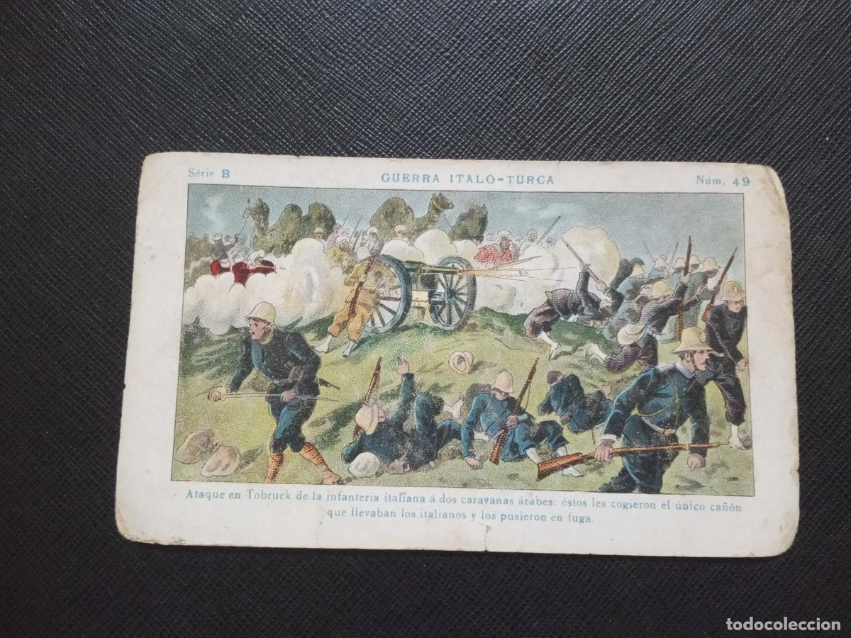 Collectionnisme Cartes &agrave; collectionner anciennes: 49 GUERRA ITALO TURCA CROMO CHOCOLATES JUNCOSA - CC9 SB4