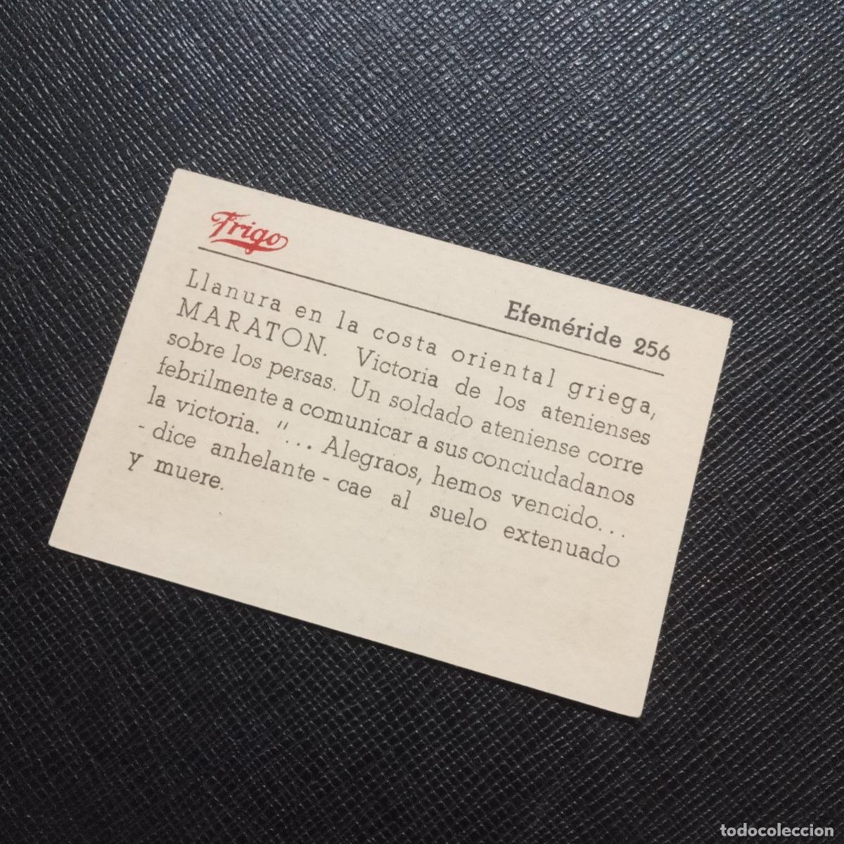 Coleccionismo cromos antiguos: 256 EFEMERIDE FRIGO CROMO - CC8 - Foto 2