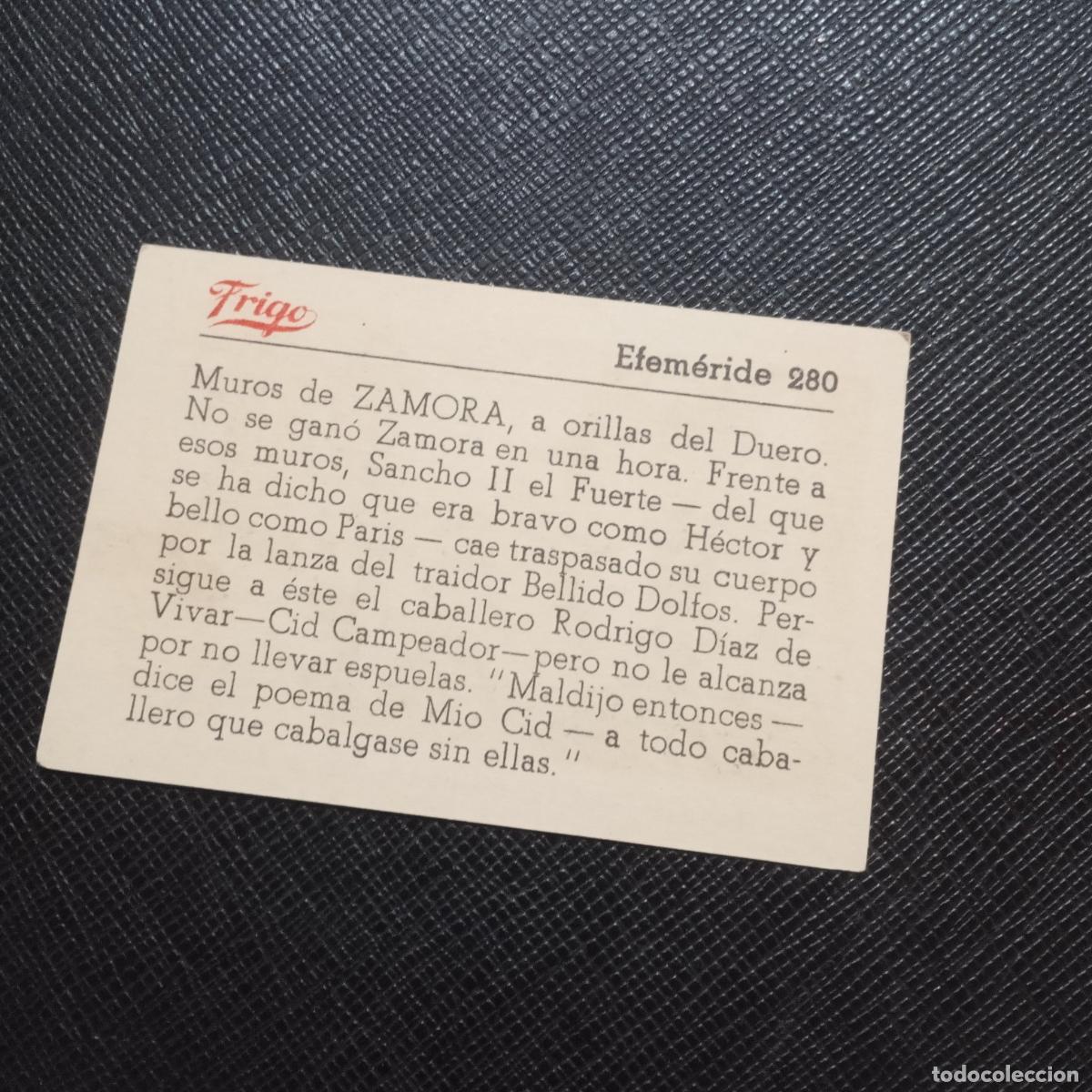 Coleccionismo cromos antiguos: 280 EFEMERIDE FRIGO CROMO - CC8 - Foto 2