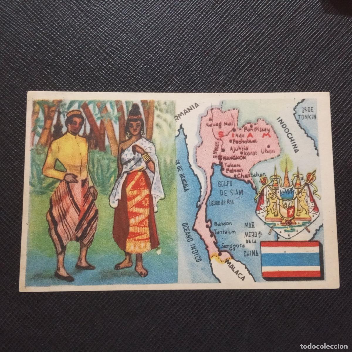 Coleccionismo Cromos antiguos: 35 SIAM PAISES Y NACIONES DEL MUNDO CHOCOLATES Y BOMBONES MONCUNILL - CC9 SB11
