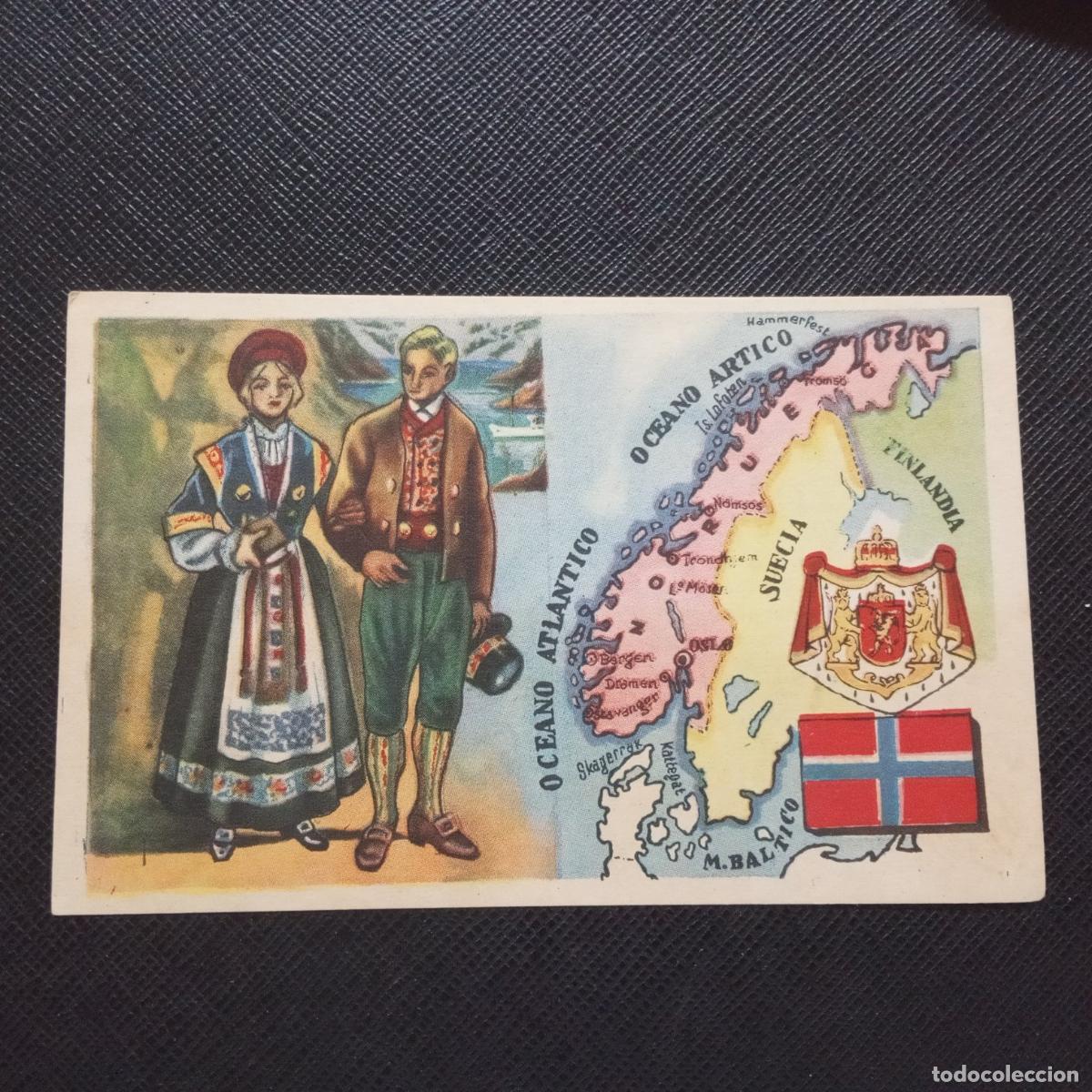 Coleccionismo Cromos antiguos: 43 NORUEGA PAISES Y NACIONES DEL MUNDO CHOCOLATES Y BOMBONES MONCUNILL - CC9 SB11