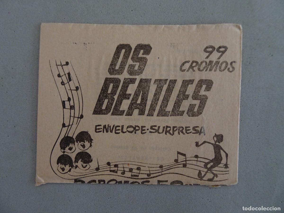 Coleccionismo Cromos antiguos: Sobre cromos sin abrir - cartera cromos cerrada - Os Beatles Coleccion portuguesa