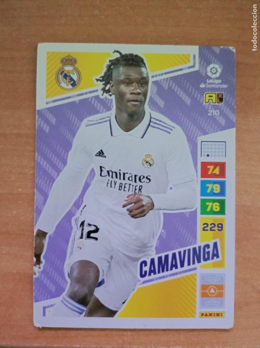 Coleccionismo cromos antiguos: camavinga adrenalyn 22 23 - Foto 1