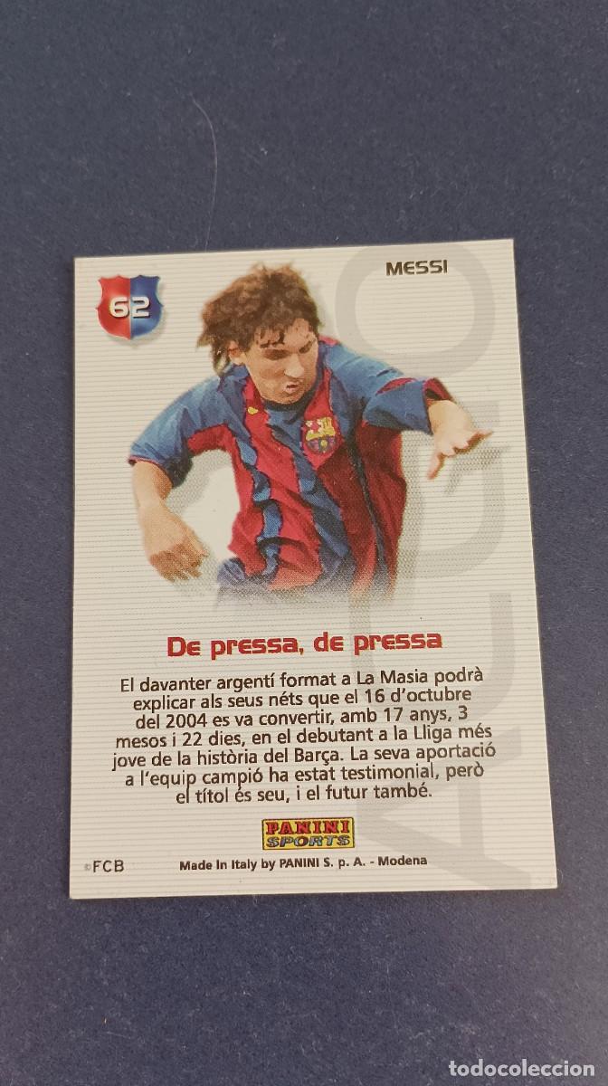 Coleccionismo cromos antiguos: MESSI, ROOKIE 2004 05. - Foto 2