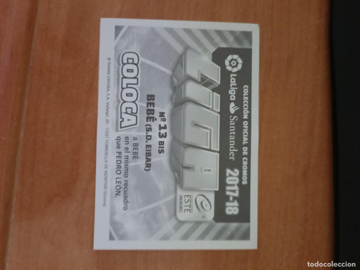 Coleccionismo cromos antiguos: bebe coloca liga 17 18 - Foto 2