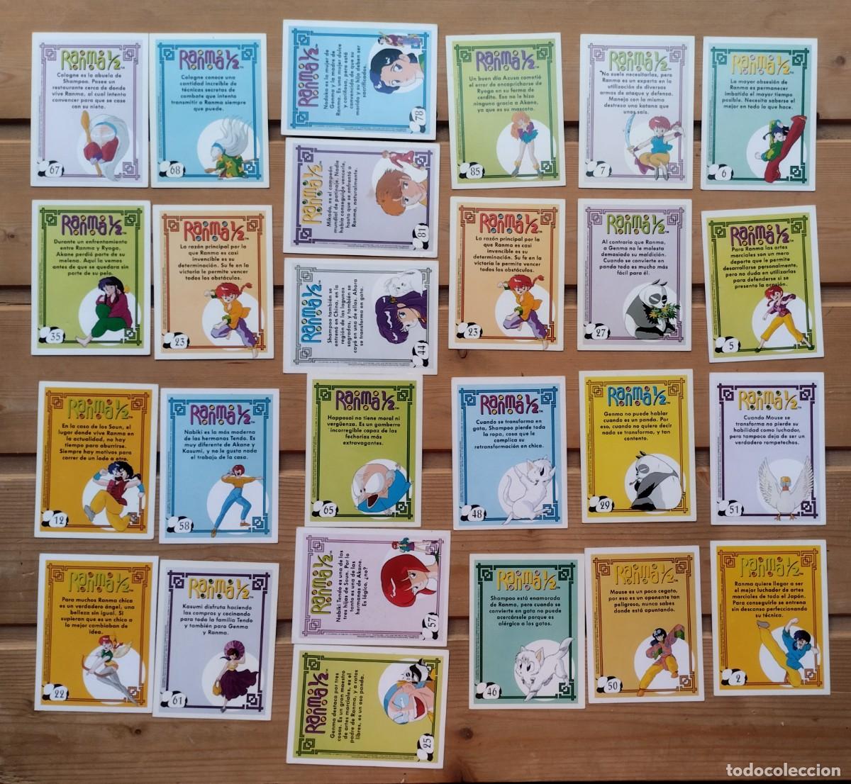 Coleccionismo cromos antiguos: Lote de cromos de Ranma 1/2 - Foto 6