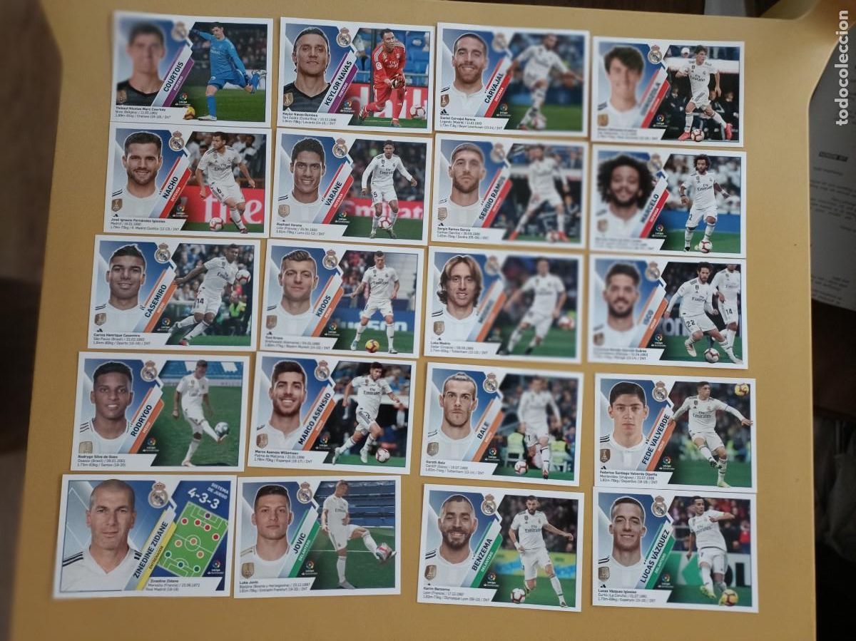 Coleccionismo cromos antiguos: real madrid liga 19 20 - Foto 1