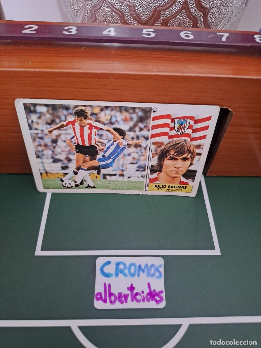 Coleccionismo cromos antiguos: Cromo Julio Salinas 86-87 Athletic de Bilbao. Ediciones Este . Sin pegar. Baja