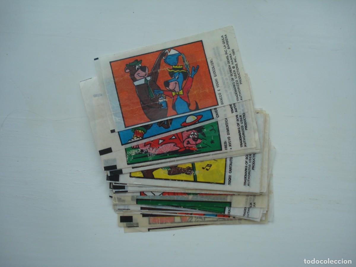 Coleccionismo Cromos antiguos: 35 DIFERENTES CROMOS BRACCOBALDO HANNA BARBERA CHICLES! WRAPPERS STICKERS BUBBLE GUM!
