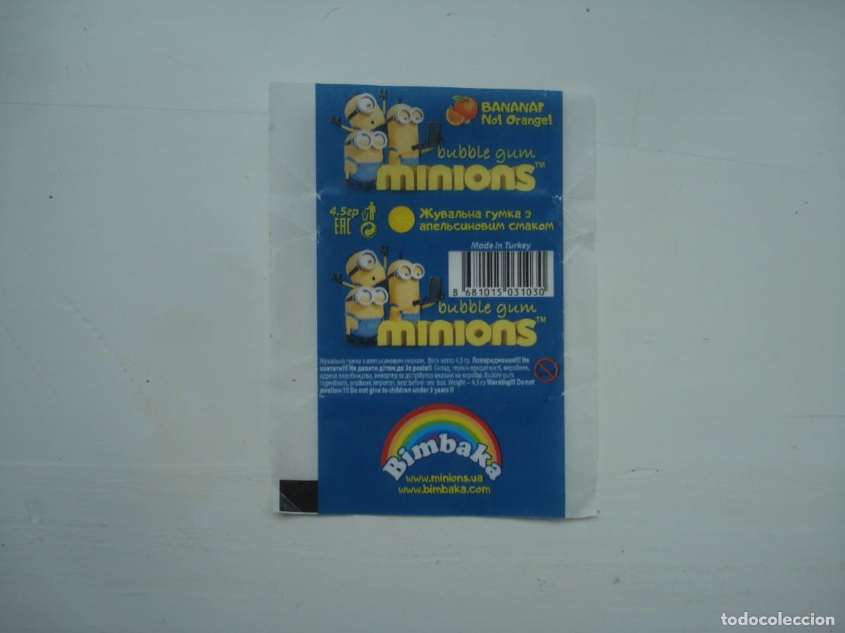 Coleccionismo cromos antiguos: MINIONS ENVOLTORIO CROMOS CHICLES! WRAPPER KAUGUMMI BILDER BUBBLE GUM! - Foto 1