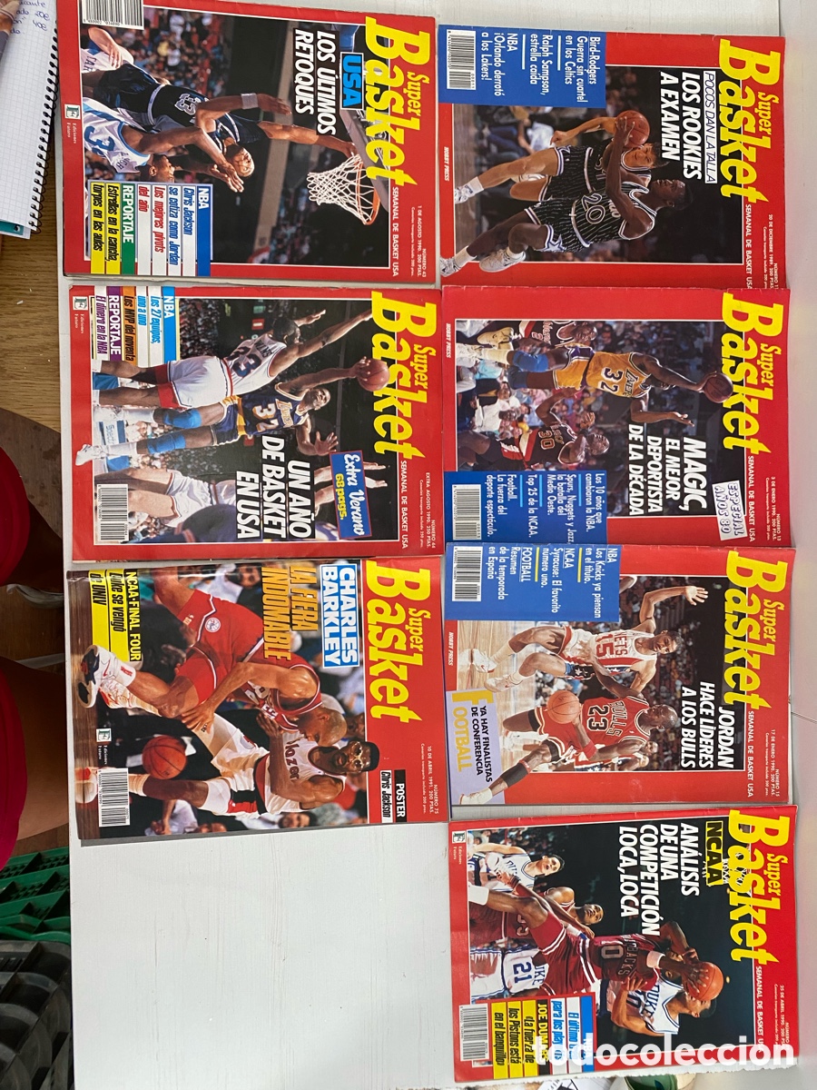 Coleccionismo cromos antiguos: 7 revistas s&uacute;per Basket en perfecto estado