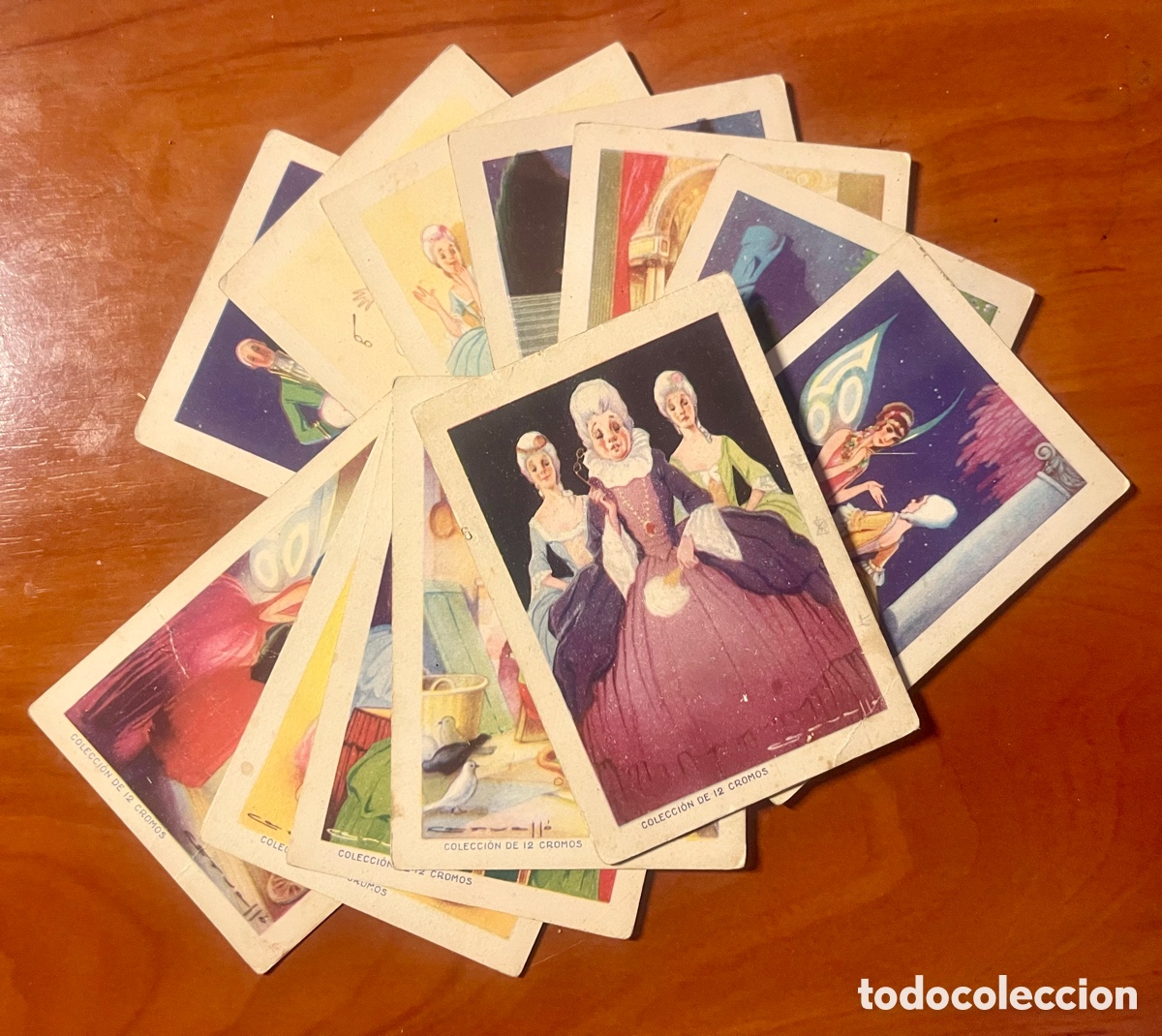 Coleccionismo cromos antiguos: LA CENICIENTA, 12 CROMOS COMPLETA, (CHOCOLATES JUNCOSA) - Foto 1