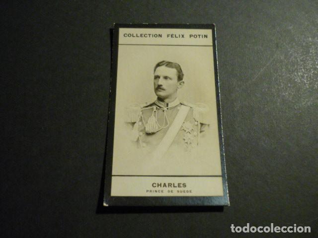 Coleccionismo Cromos antiguos: CROMO FOTOGRAFICO COL. FELIX POTIN RETRATO DE CARLOS PRINCIPE DE SUECIA