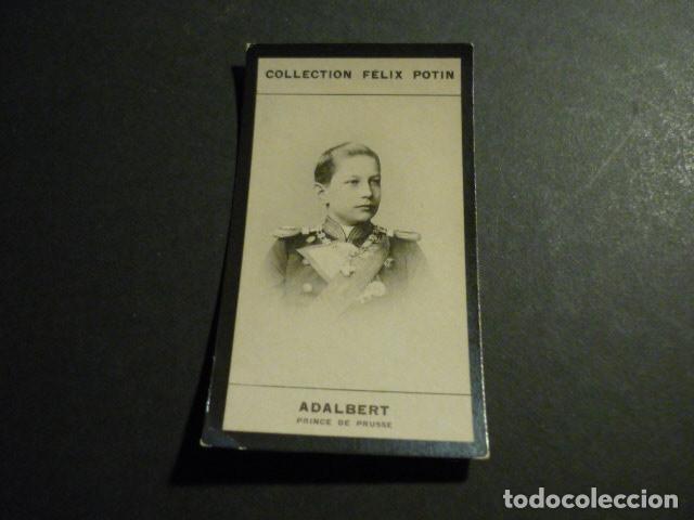 Coleccionismo cromos antiguos: CROMO FOTOGRAFICO COL. FELIX POTIN RETRATO DE ADALBERTO PRINCIPE DE PRUSIA
