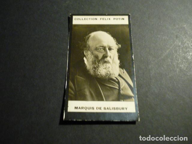 Coleccionismo Cromos antiguos: CROMO FOTOGRAFICO COL. FELIX POTIN RETRATO DEL MARQUES DE SALISBURY