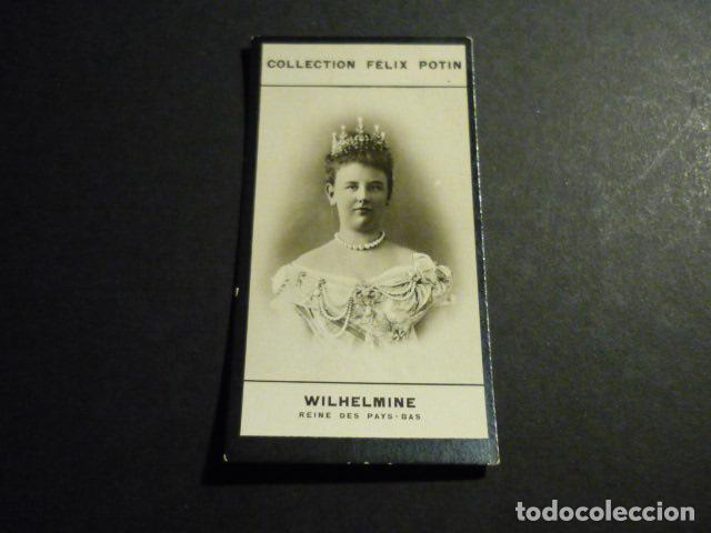 Coleccionismo cromos antiguos: CROMO FOTOGRAFICO COL. FELIX POTIN RETRATO DE GUILLERMINA REINA DE LOS PAISES BAJOS