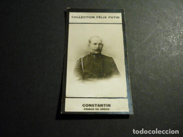 Collezionismo Figurine antiche: CROMO FOTOGRAFICO COL. FELIX POTIN RETRATO DE CONSTANTINO PRINCIPE DE GRECIA