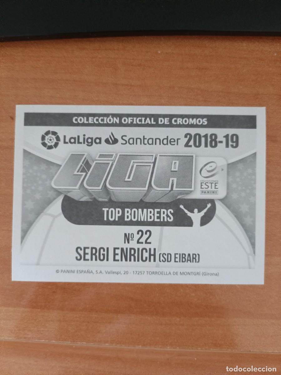 Coleccionismo cromos antiguos: sergi enrich top bombers 18 19 - Foto 2