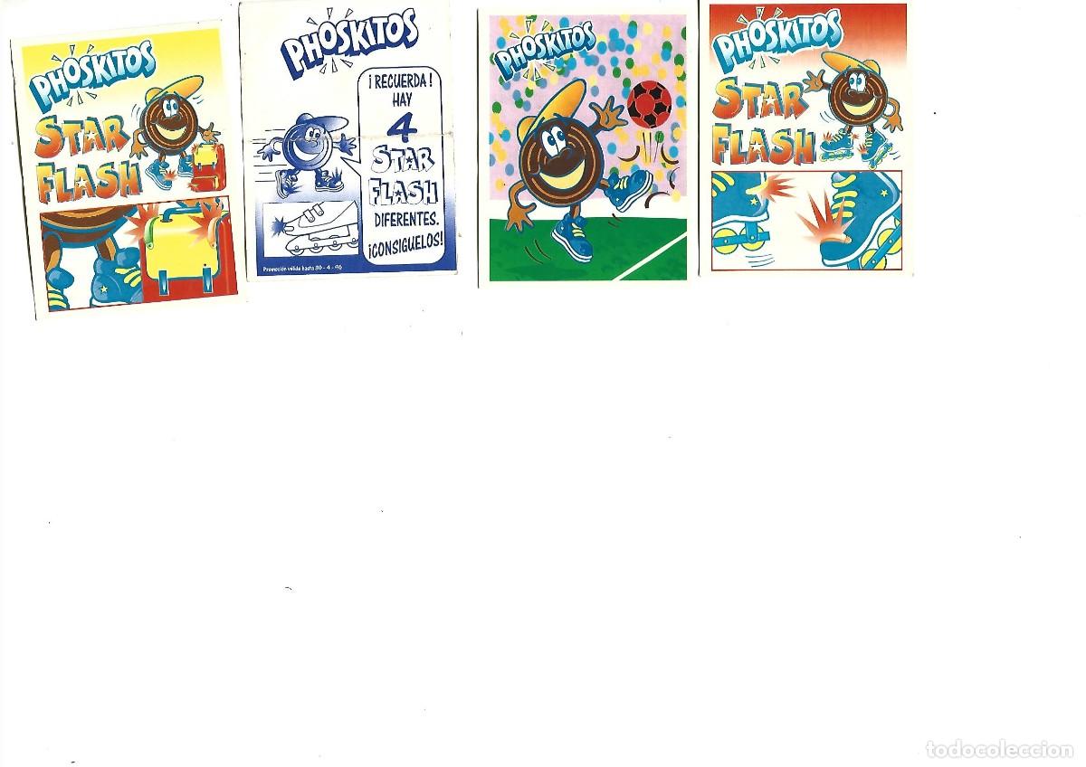 Coleccionismo cromos antiguos: CROMOS ADHESIVOS STAR FLASH PHOSKITOS ( 5 ) - Foto 1