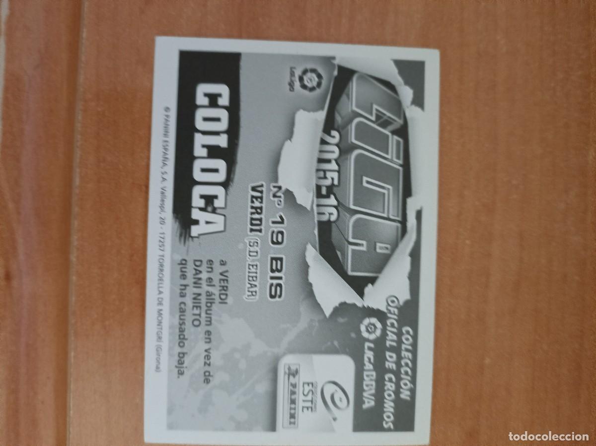 Coleccionismo cromos antiguos: verdi coloca 2015 16 - Foto 2