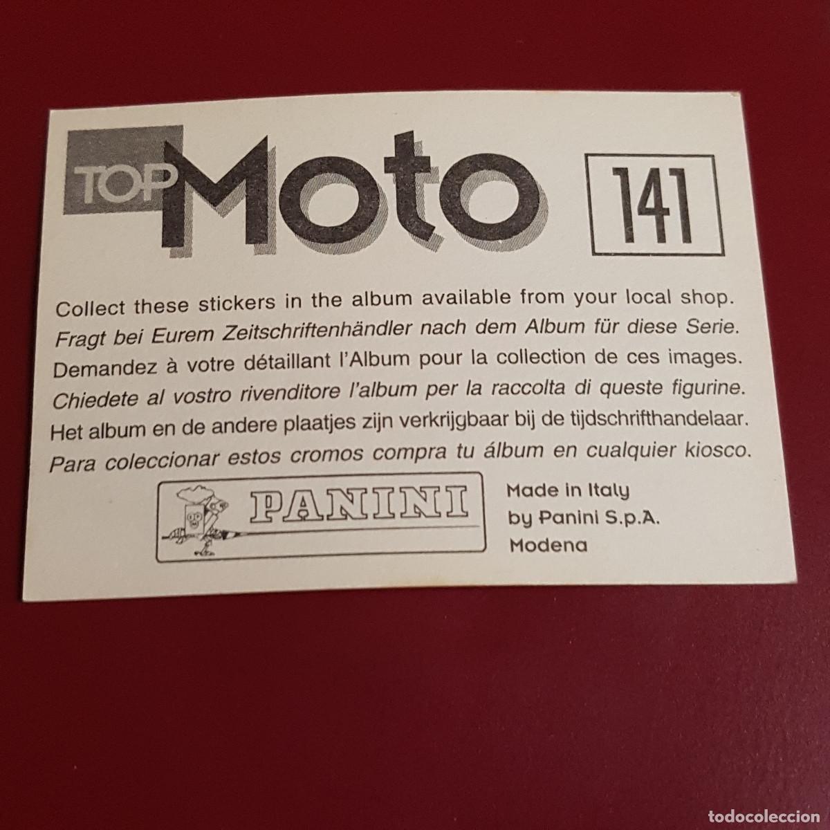 Coleccionismo cromos antiguos: PANINI - TOP MOTO - 141 - NUNCA PEGADO - Foto 2