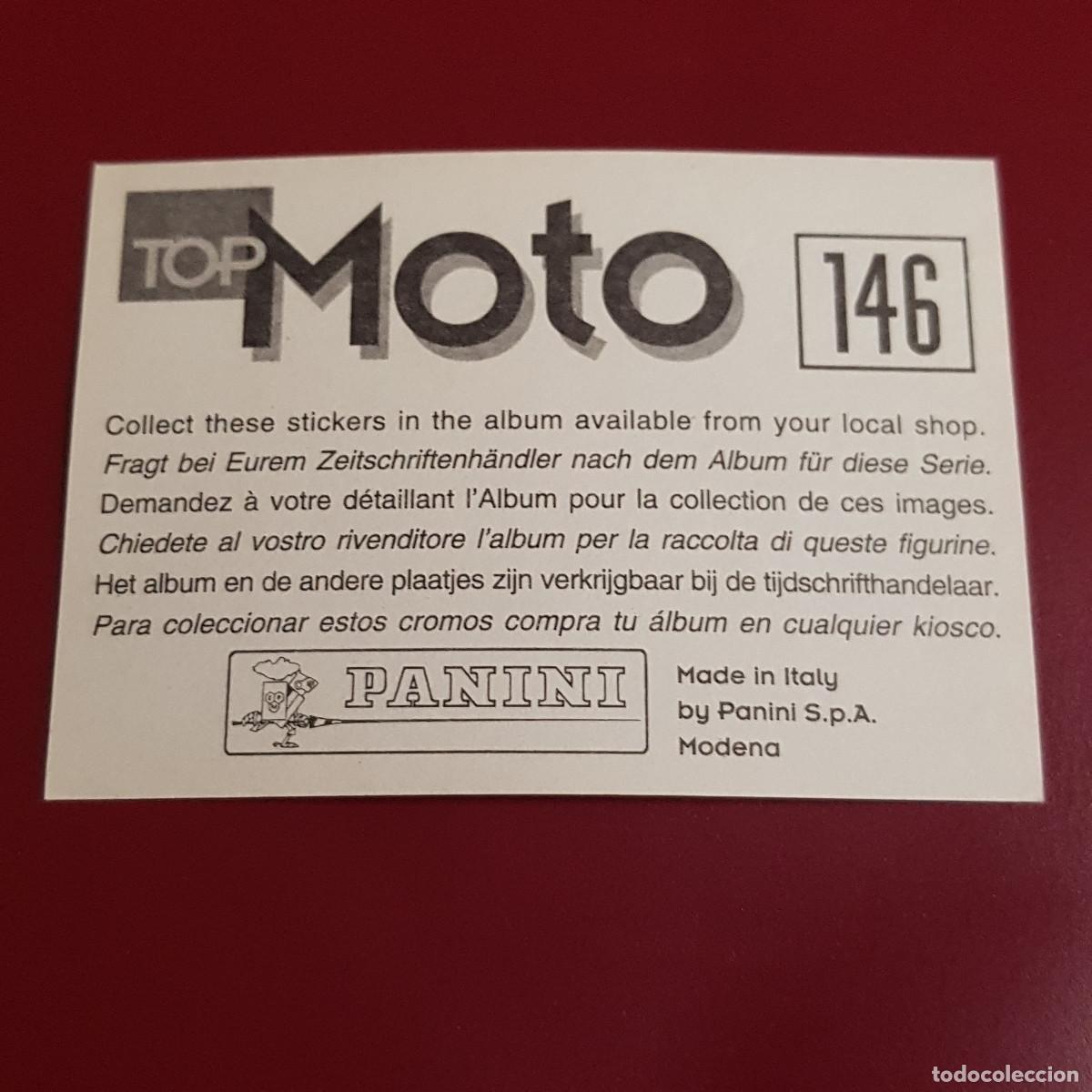 Coleccionismo cromos antiguos: PANINI - TOP MOTO - 145 - NUNCA PEGADO - Foto 2