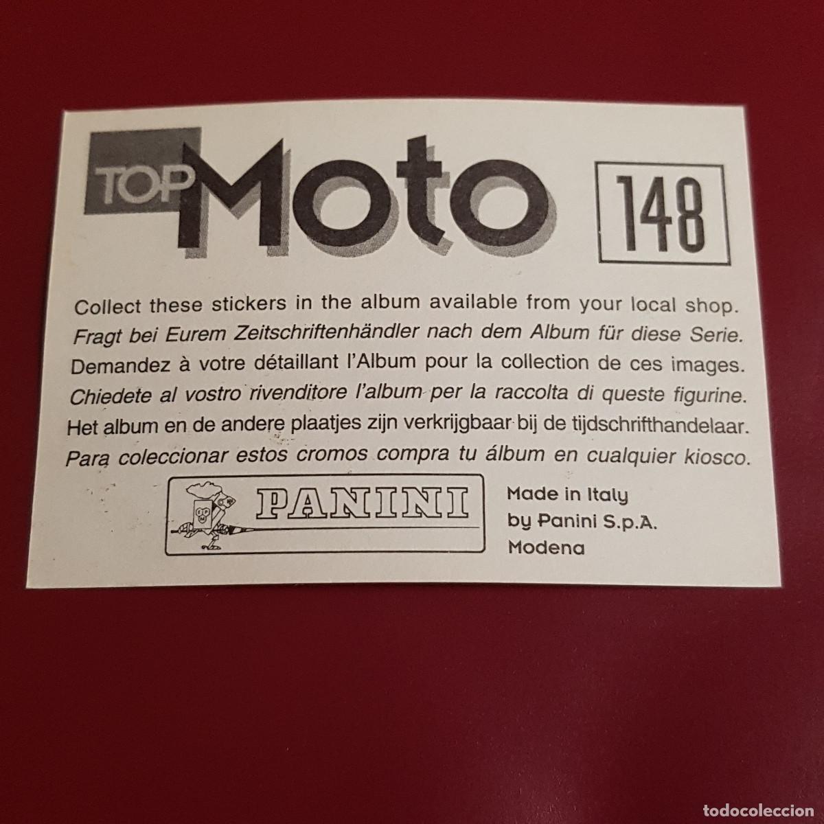 Coleccionismo cromos antiguos: PANINI - TOP MOTO - 148 - NUNCA PEGADO - Foto 2