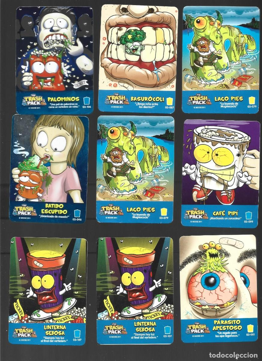 Coleccionismo cromos antiguos: 1 lote de 9 cromos the trash pack - Foto 1