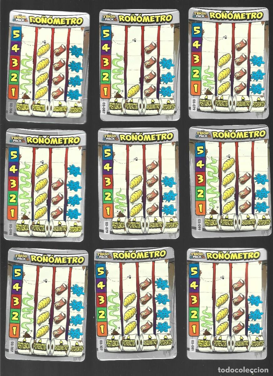 Coleccionismo cromos antiguos: 1 lote de 9 cromos the trash pack - Foto 2