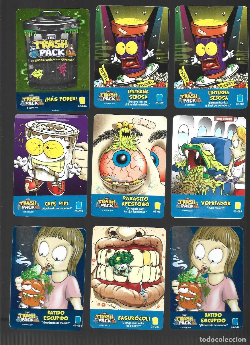 Coleccionismo cromos antiguos: 1 lote de 9 cromos the trash pack - Foto 1