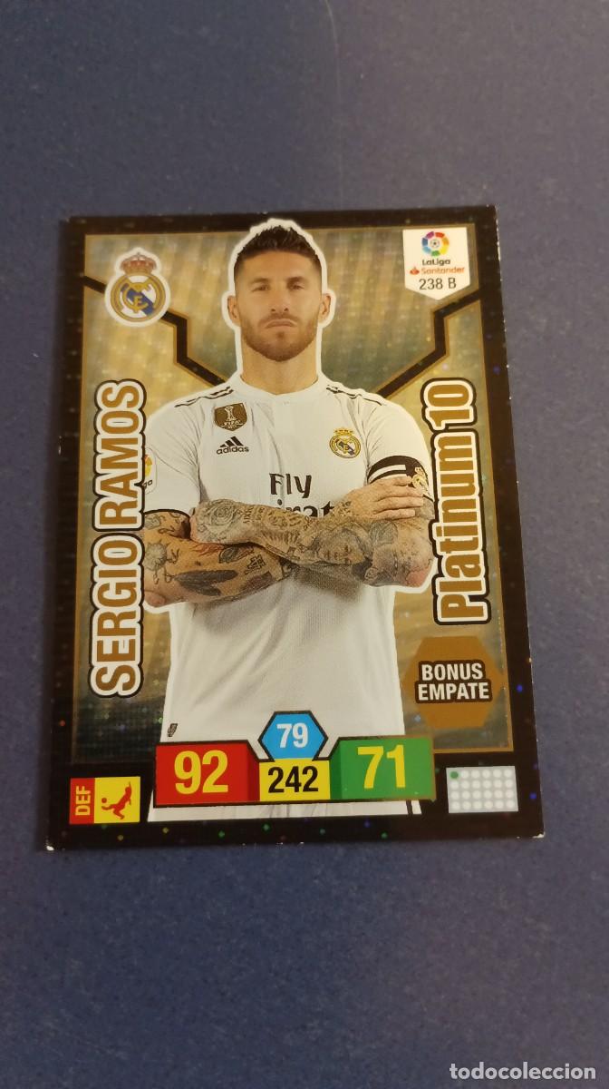 Coleccionismo cromos antiguos: SERGIO RAMOS PLATINUM10 18-19 - Foto 1