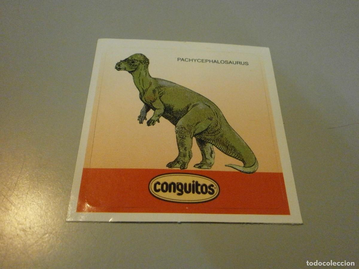 Coleccionismo cromos antiguos: cromo pegatina dinosaurios conguitos - Foto 1